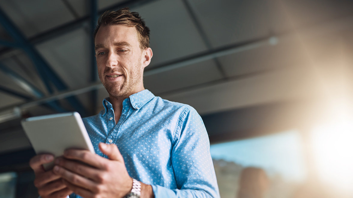 smart financing on tablet